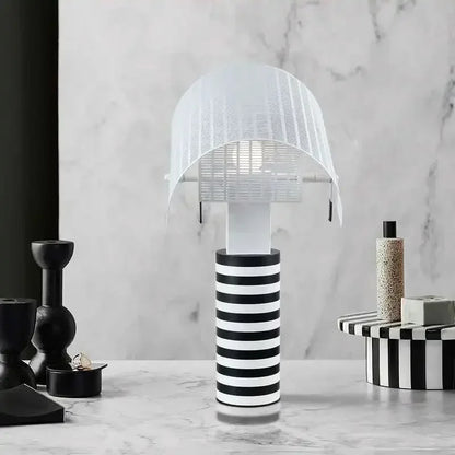 Italian Hot Sales Black White Creative Lamp Children's Bedroom Living Study Room Exhibition Hall LED Stripe Table Lighting