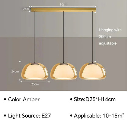 Danish Jelly Pendant lamp Bedroom bedside lamp