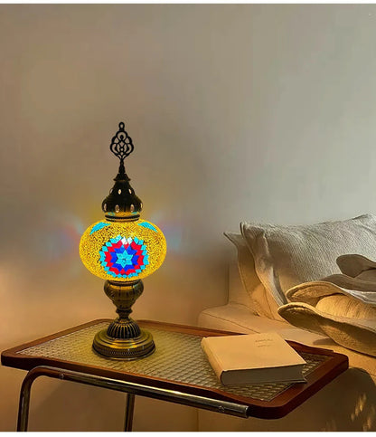 Turkish Mosaic Table Lamp Hand Crafted Decorative Lighting