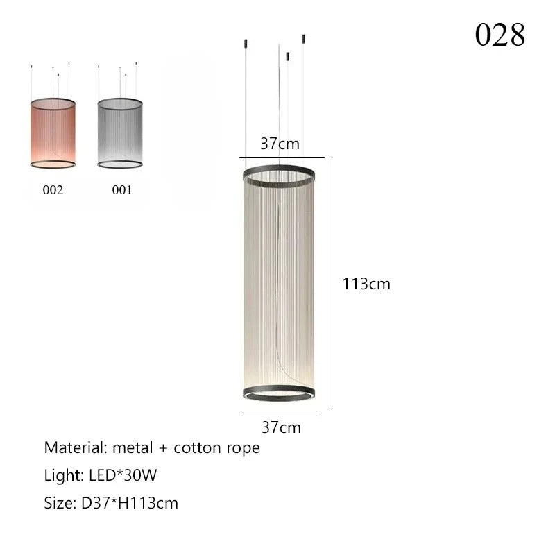 Spanish Tassel Chandelier Modern Villa Empty Stairs Living Dining Room Creative Chandelier