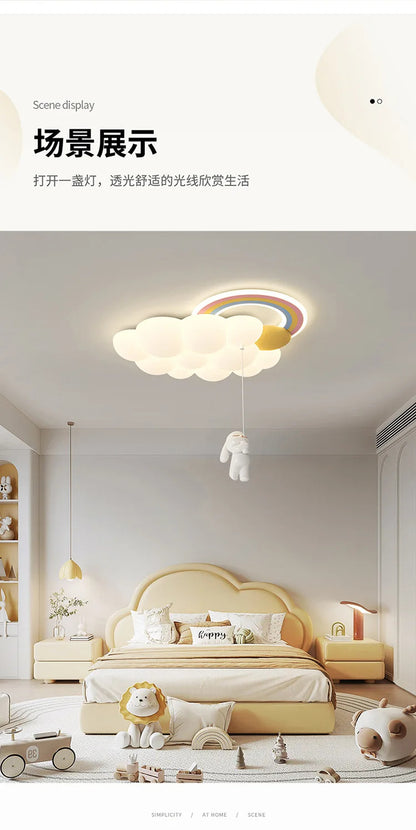 Cloud Child Stylish Ceiling Lights Bedroom Home Decor Lighting Luster Fixture