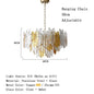 Modern Melting Ice Whiskey chandelier Italy Designer Luxury crystals Amber pendant lamps