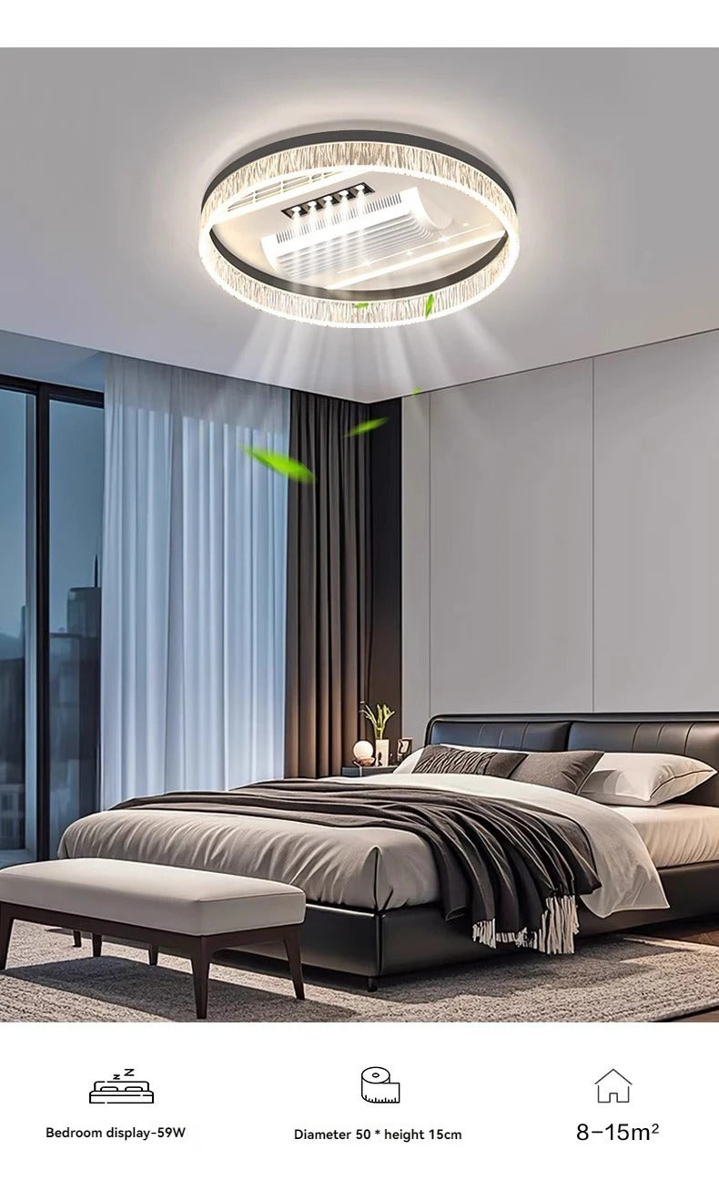 Ceiling Fan Light Invisible Bladeless Ceiling Lamp With Remote Control