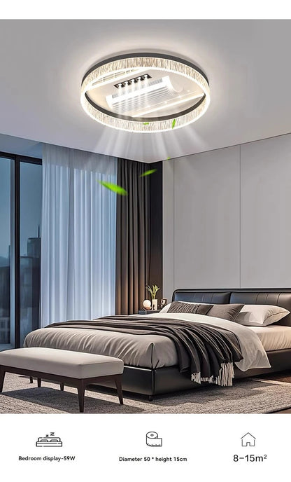 Ceiling Fan Light Invisible Bladeless Ceiling Lamp With Remote Control