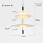 Modern Personality LED Hanging Lamp Flying Saucer Home Decor Denmark Designer Dining Table Bar Living Room UFO Pendant Lights