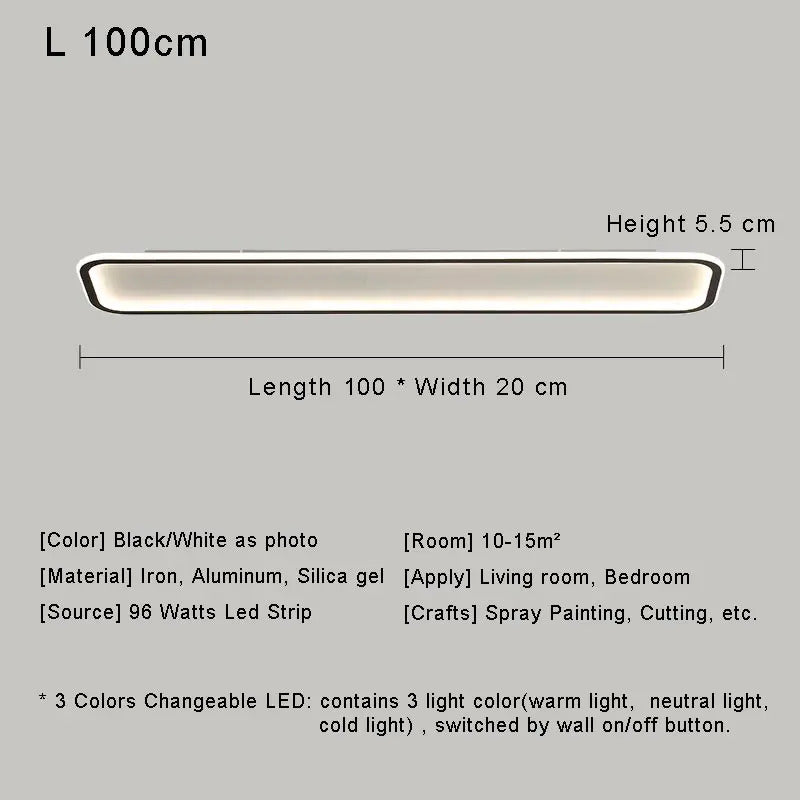 Modern with Remote Control Dimmable Flush Mount Bedroom Living Room Ceiling Light