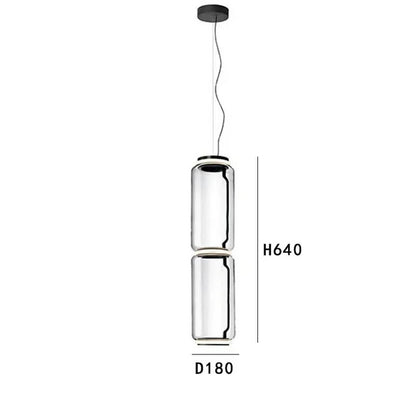 Italian Designer Glass Lampshade Pendant Light Minimalist LED Chandelier for Living Room Dining Table Home Decor