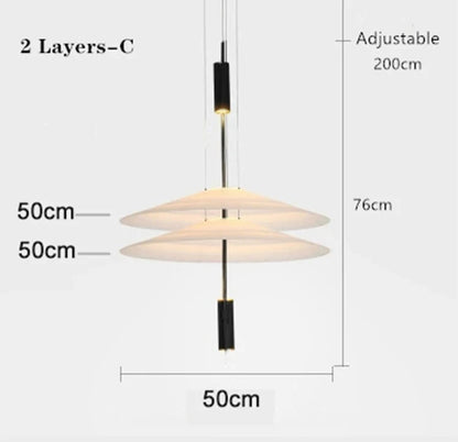 Modern Personality LED Hanging Lamp Flying Saucer Home Decor Denmark Designer Dining Table Bar Living Room UFO Pendant Lights