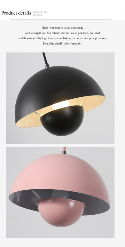 Denmark Designer Semicircular Flower Bud Pendant Lamp LED Lighting Luminaires