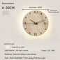 Creative Cave Stone Clock Wall Lamp Wabi Sabi Background Wall Light sconce