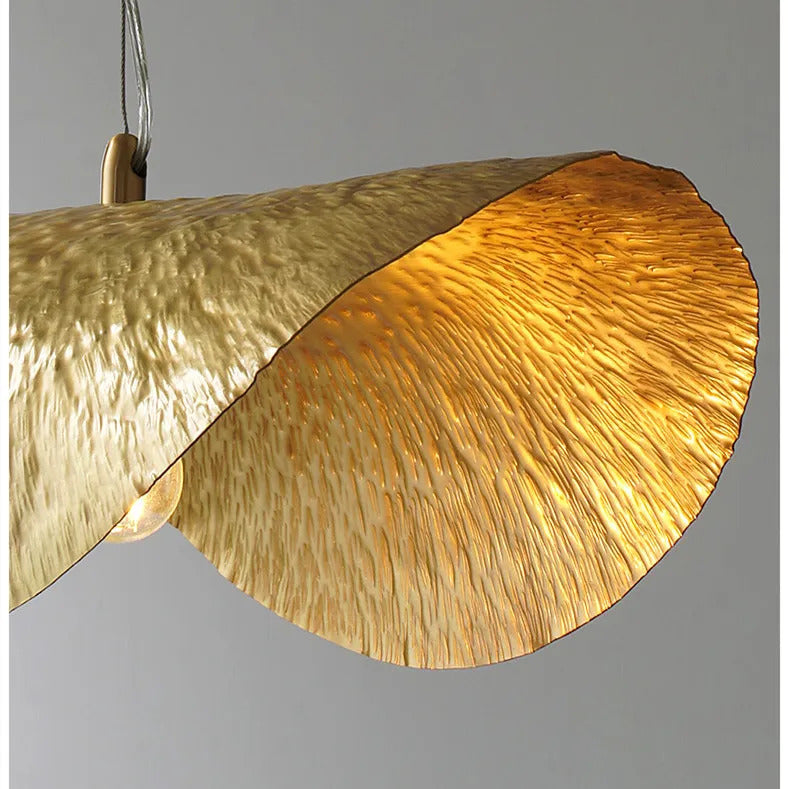 Hammered Brass Suspension Llight  retro pendant light