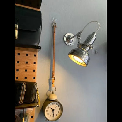 Bauhaus vintage silver wall lamp American Industrial Minimalist Adjustable wall lighting