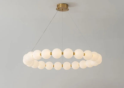 Nordic Ring LED Chandelier Dimmable Acrylic for Living Room Center Table Bedroom Hall Pendant Lamps Home Decor Lusters Fixture