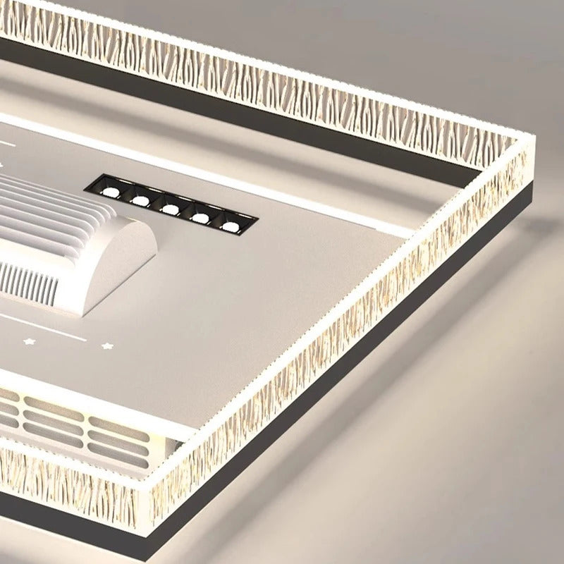 Ceiling Fan Light Invisible Bladeless Ceiling Lamp With Remote Control