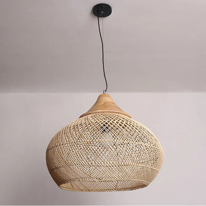 Rattan pendant light vintage Wabi-sabi Lights