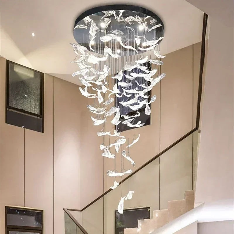 Feathers Flying Chandelier