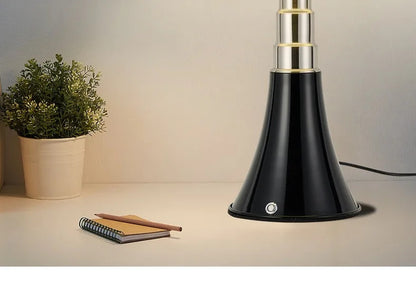 Italy Designer Wrought Iron LED Table Lamps White Petal Glass Lampshade Bauhaus Living Room Bedroom Restaurant Office Desk Light