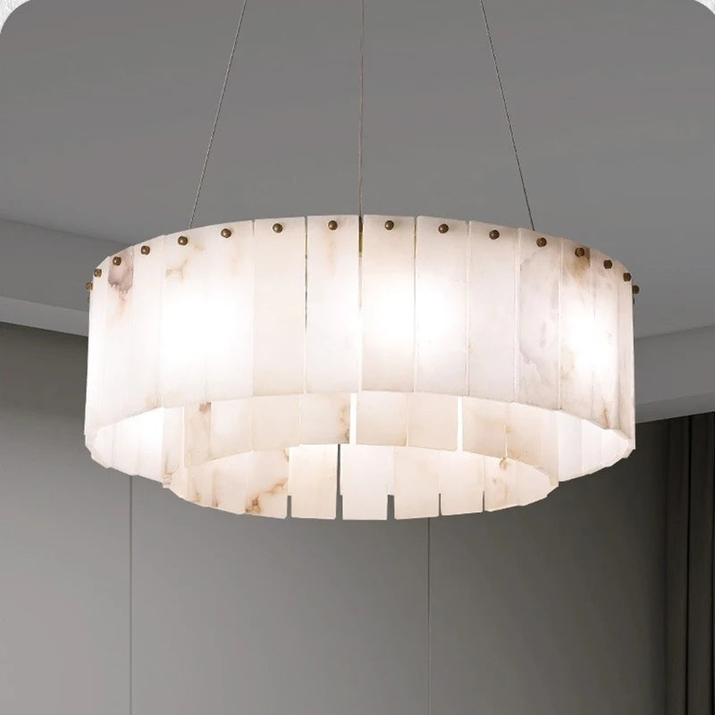 Rock Alabaster Chandelier 