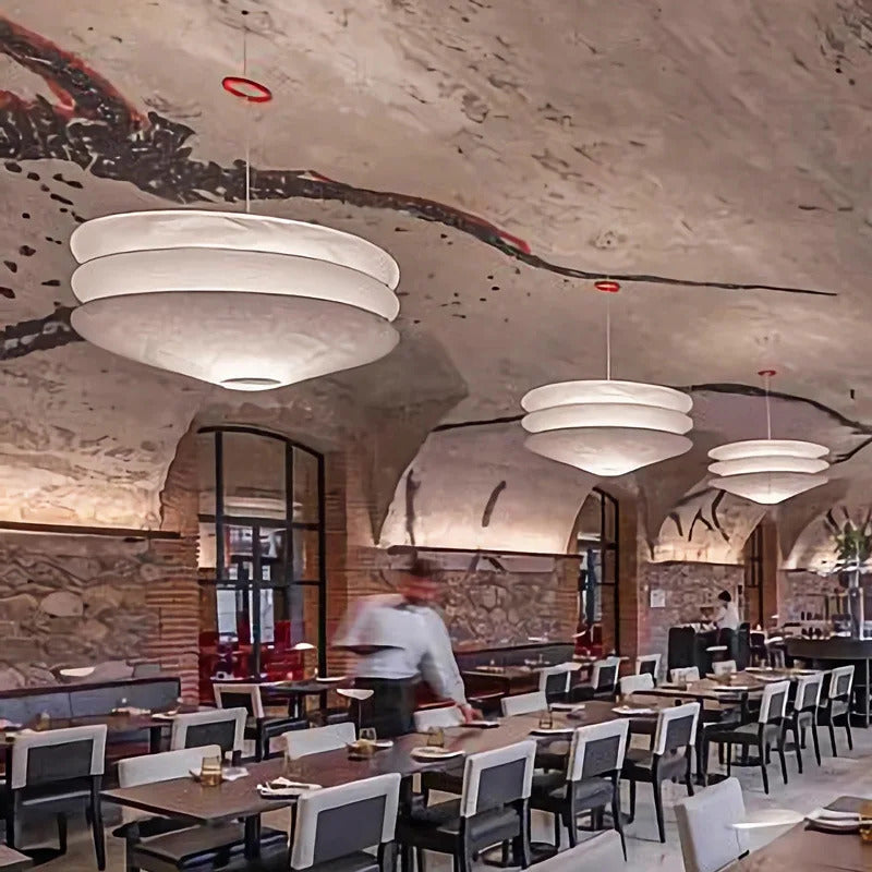 Designer Wabi Sabi Pendant Light Japanese Paper Pendant Lamp