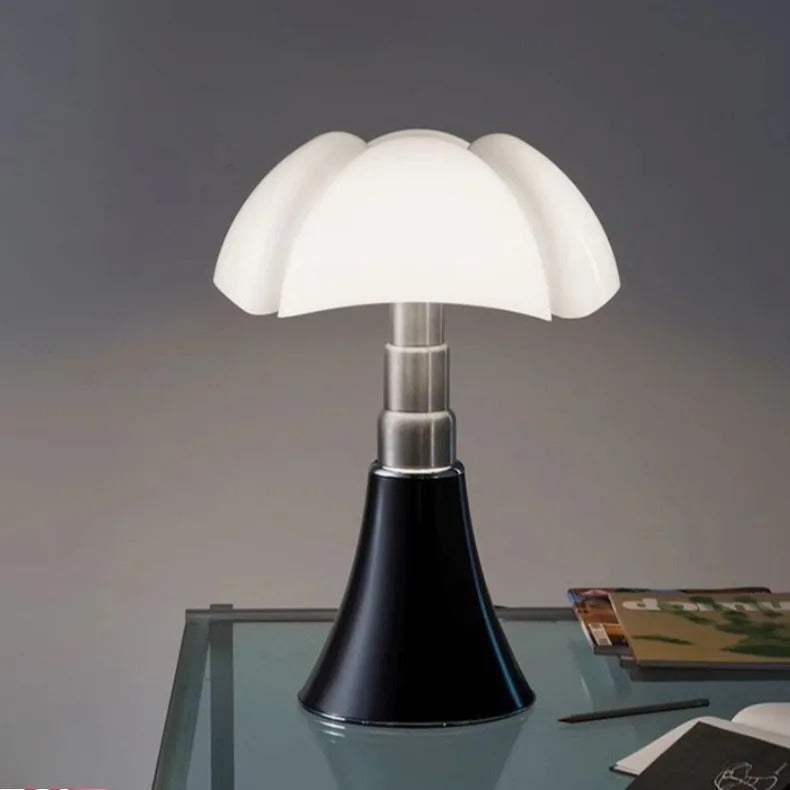 Italy Designer Wrought Iron LED Table Lamps White Petal Glass Lampshade Bauhaus Living Room Bedroom Restaurant Office Desk Light