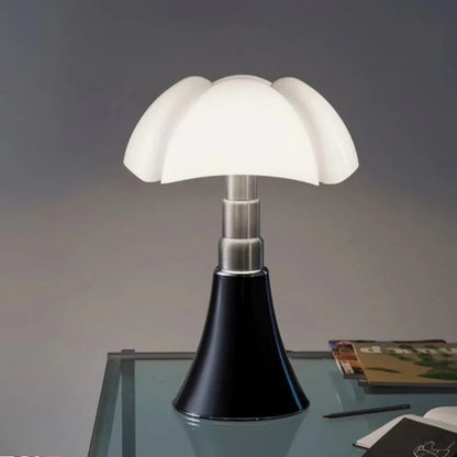 Italy Designer Wrought Iron LED Table Lamps White Petal Glass Lampshade Bauhaus Living Room Bedroom Restaurant Office Desk Light