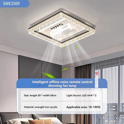 Ceiling Fan Light Invisible Bladeless Ceiling Lamp With Remote Control