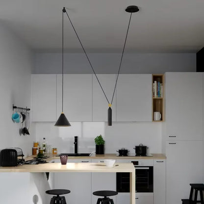 Modern minimalist Linear pendant light Nordic Industrial hanging light
