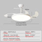 Ceiling Fan With Light Modern Remote Smart Invisible Ceiling Fan Bedroom Lamp