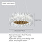 Accordéon Suspension pendant light LED pleated acrylic chandelier
