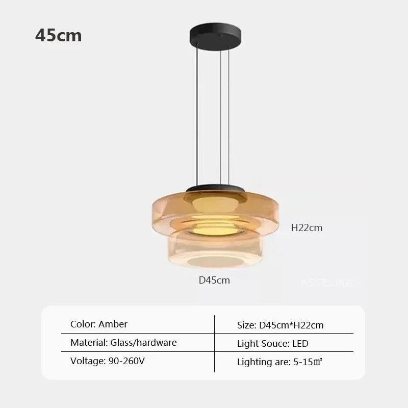 Nordic LED Glass Chandelier for Restaurant Bedroom Dining Room Table Glass Pendant Lights  Home Decoration