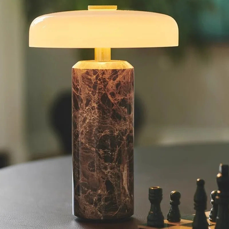Marble luxury Table Lamps Danish Atmosphere LED Desk Light Charging Touch Switch lighting