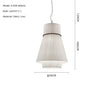Wabi Sabi White Fabric Pendant Lamp Nordic Restaurant Decoration Cloth Chandelier