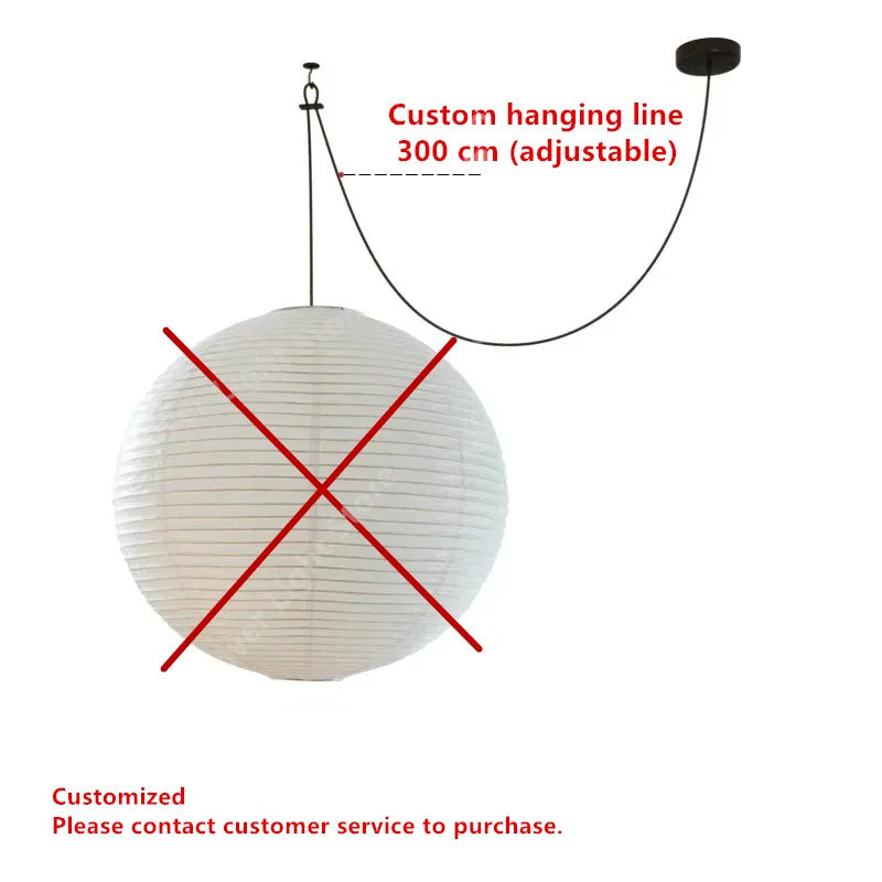 Akari Noguchi Yong Rice Paper Pendant Lights Living Room Light Fixture