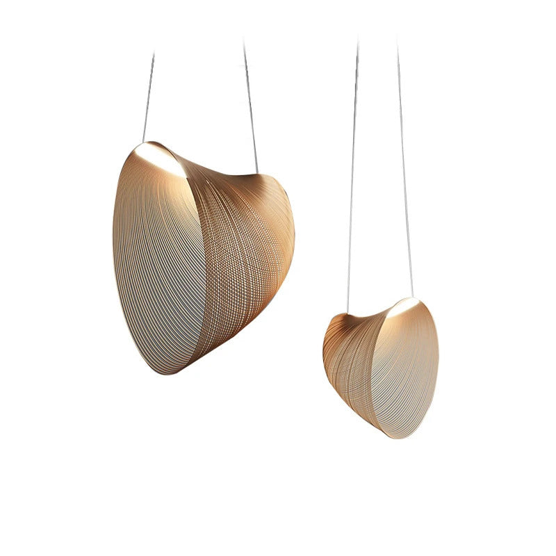Nordic Modern Wooden Chandelier Minimalist Design Personality Pendant Lights Living Dining Room Coffee Shop Bedroom Decor Lamp