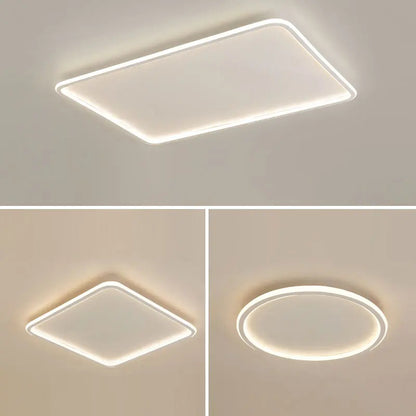 Modern with Remote Control Dimmable Flush Mount Bedroom Living Room Ceiling Light