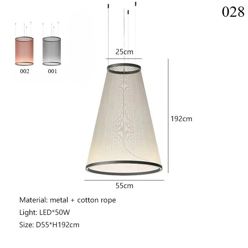 Spanish Tassel Chandelier Modern Villa Empty Stairs Living Dining Room Creative Chandelier