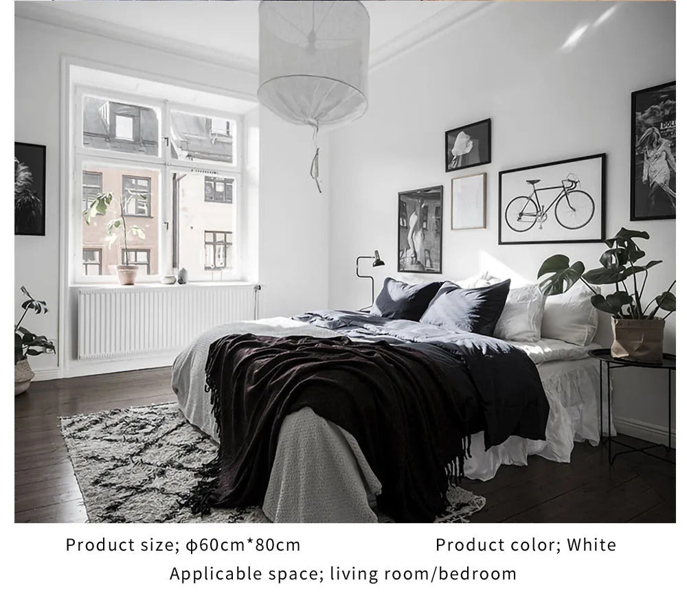 Ay Illuminate Pendant Light Nordic design linencotton DIY Fabric Lamp