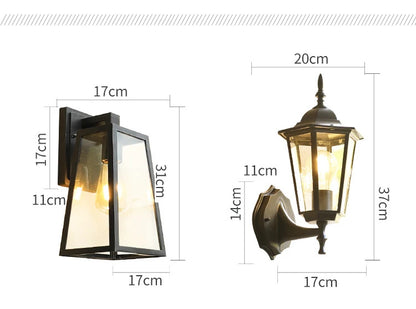 Outdoor Waterproof Wall Lamp Modern Villa Corridor Garden Exterior Lamp Wall light