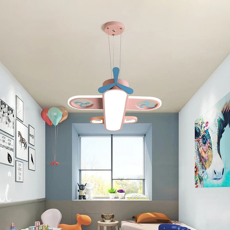 Modern Pink blue chandelier Led deco designer aircraft lamp