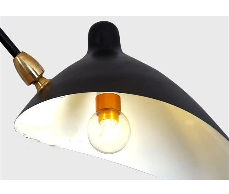 Designer Spider Serge Mouille Ceiling Lamp Black Industrial Ceiling Chandelier