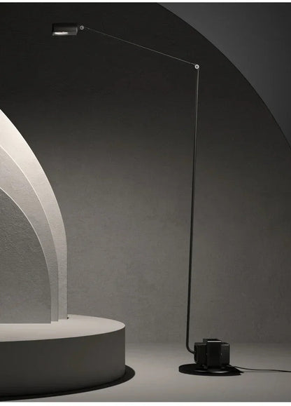 Modern Minimalist Floor Lamp Creative Bedroom Room Office Light Minimalist Study Eye Protection Reading Black Standing Light
