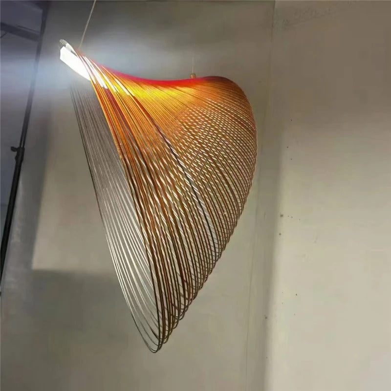 Nordic Modern Wooden Chandelier Minimalist Design Personality Pendant Lights Living Dining Room Coffee Shop Bedroom Decor Lamp