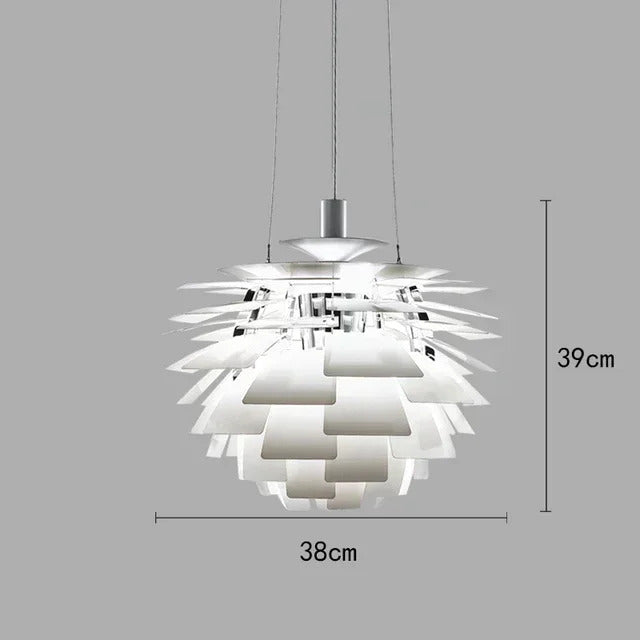 Denmark PH Pinecone Pendant Chandelier Aluminum LED Suspension Lamp