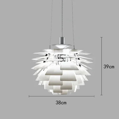 Denmark PH Pinecone Pendant Chandelier Aluminum LED Suspension Lamp