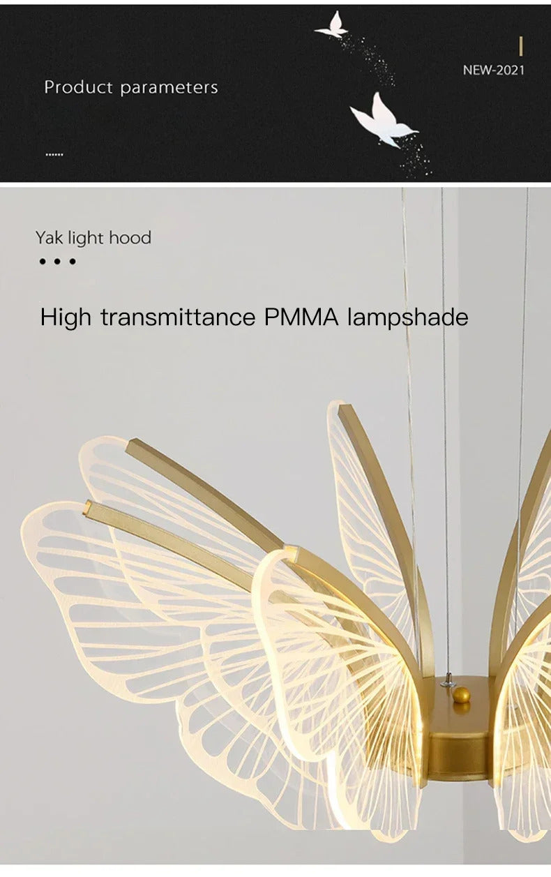 Butterfly Chandelier Bedroom kitchen island chandelier