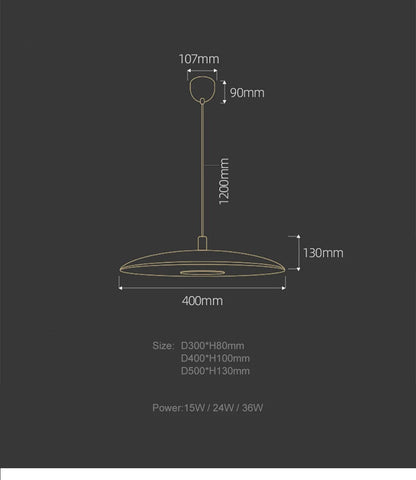 Modern UFO round pendant lamp flying saucer pendant lamp for dining room bar bedroom bedside simple designer art lamp