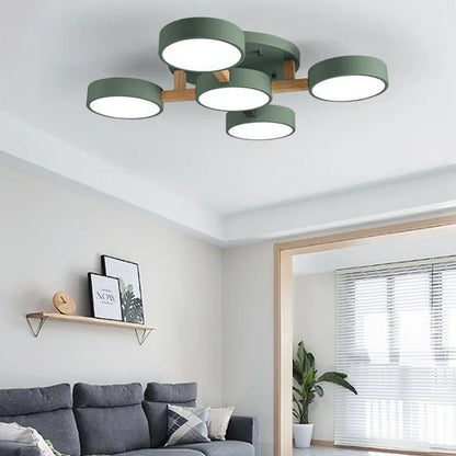 Modern Ceiling Lamp Bedroom Minimalist Wood Home Decor Lighting Fixtures