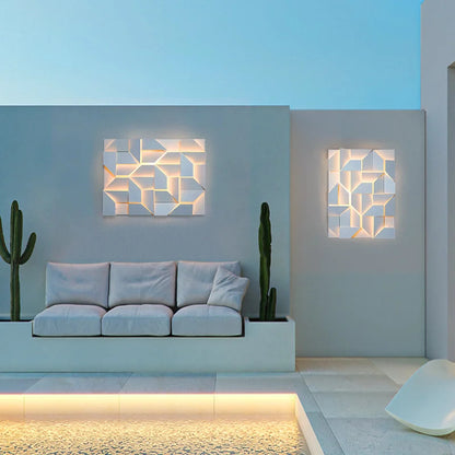 Outdoor Waterproof wall lamp Creativity 3D Model Led Sconce lights Square Wall lighting