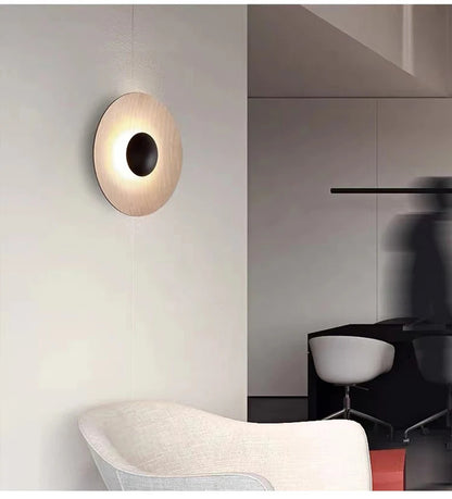 Modern grain LED Wall lamp Nordic round staircase Aisle Corridor Background Sconce light