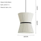 Wabi Sabi White Fabric Pendant Lamp Nordic Restaurant Decoration Cloth Chandelier